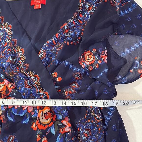 Signature by Sangria Navy Floral Dress - Picture 5 of 5